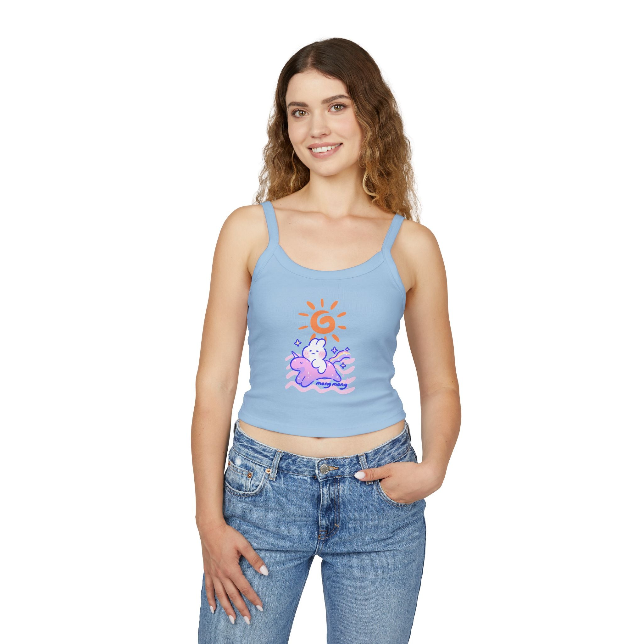 Lovely Mong Mong Spaghetti Strap Tank Top